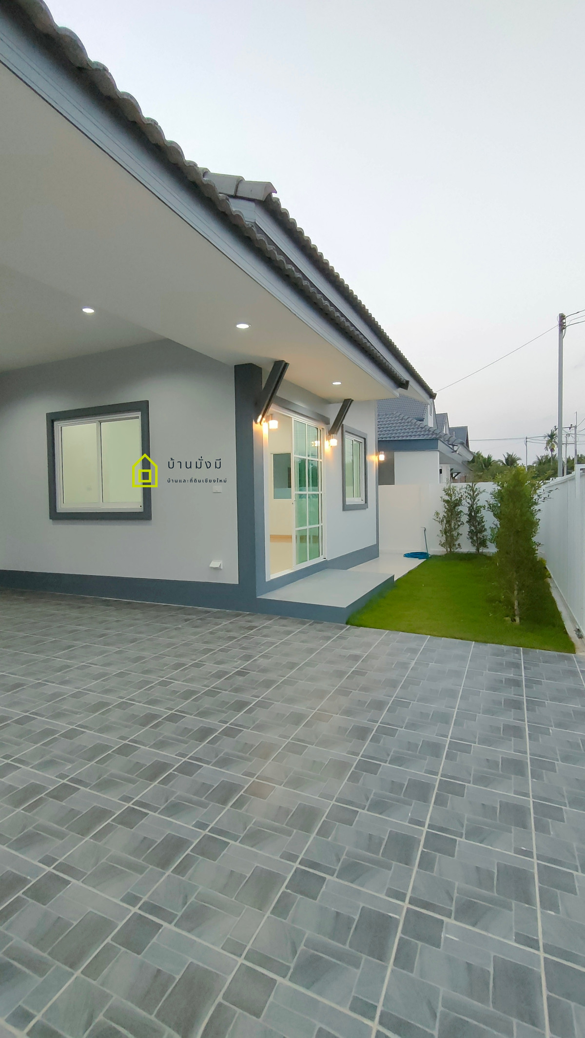 For SaleHouseChiang Mai : House near Nong Chom Intersection (Likhit Chiwan), near Ton Kla School, San Sai District, Chiang Mai.