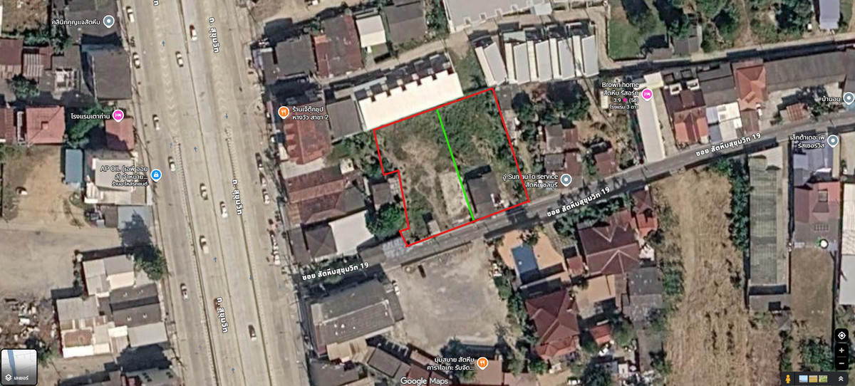 ขายที่ดินพัทยา บางแสน ชลบุรี สัตหีบ : ที่ดินสัตหีบ ซอย19 ห่างจากถนนสุขุมวิทเพียง 15 เมตร ทำเลดี ห่างจากพัทยา 20 นาที 