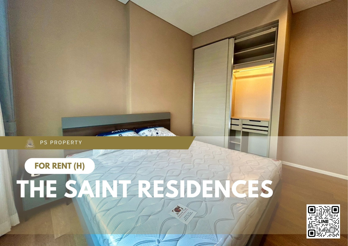 For RentCondoLadprao, Central Ladprao : For rent 📍 The Saint Residences 📍 Fully furnished with appliances. Near BTS Ha Yaek Ladprao.