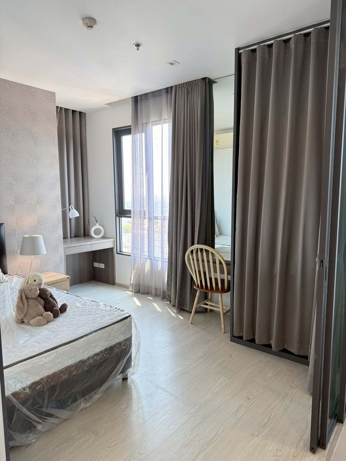 For RentCondoNonthaburi, Bang Yai, Bangbuathong : Condo GROW Rattanathibet, new, beautiful room, available and ready for rent, 2 bedrooms, 2 bathrooms, please inquire.