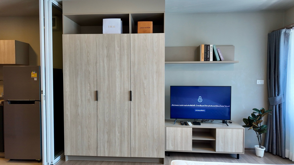 For RentCondoPinklao, Charansanitwong : For rent, D Condo Phana 28 SQM, you will receive a convenient, clean, fully furnished room with electrical appliances.