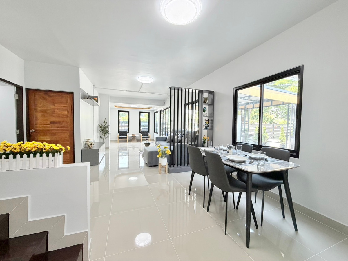 ขายนนทบุรี บางใหญ่ บางบัวทอง : ขายบ้านแฝด พฤกษา 14A หลังมุมติดสวน 53.3 ตร.ว. 5 นอน ครัวกว้าง ฟรีโอน