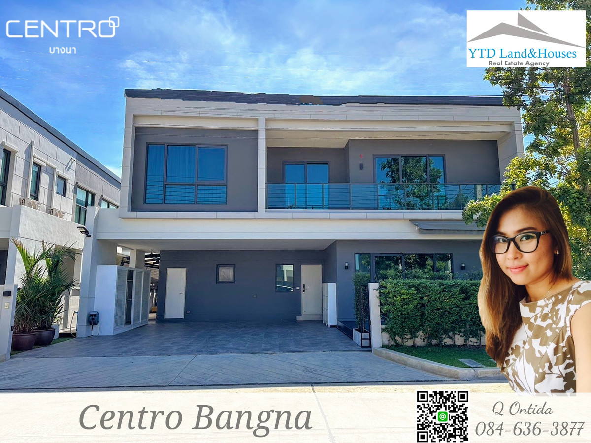 ให้เช่าบ้านบางนา แบริ่ง ลาซาล : ให้เช่าบ้านเดี่ยว โครงการ Centro บางนา XL Size บ้านเดี่ยวดีไซน์ใหม่ติดเมกะ-บางนา 135,000 บาท/เดือน (เฟอร์นิเจอร์ครบ)