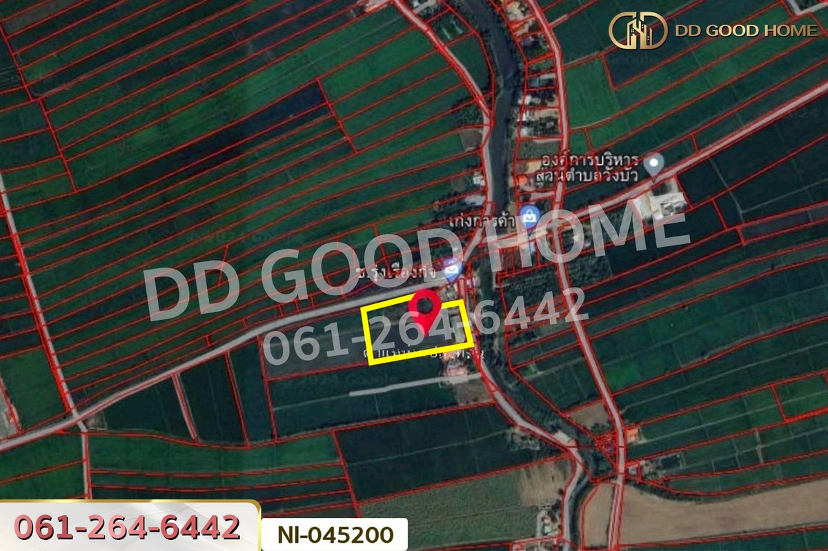 LandKamphaeng Phet : Land for sale in Wang Bua, 27 rai 19 sq.wah, Khlong Khlung, Kamphaeng Phet, near Wang Bua Subdistrict Administrative Organization. NI-045200