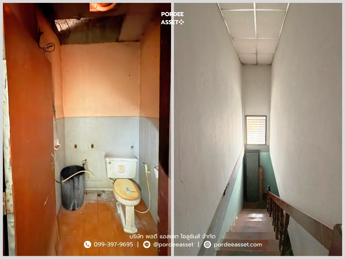 For SaleTownhomeRama5, Ratchapruek, Bangkruai : sell!! 2-story townhouse, Samrej Ville 1 Village, Bang Kruai (size 26 sq m, sold as is, has space on the side) near Kanchanaphisek Road, Bang Kruai, Nonthaburi: Samrej Ville 1