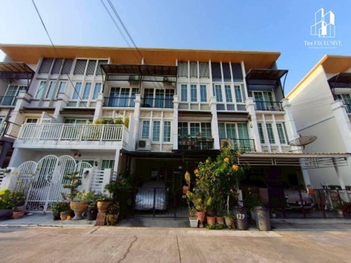 For SaleTownhomeRama5, Ratchapruek, Bangkruai : 3-story townhome, Golden City Pinklao-Charan project.