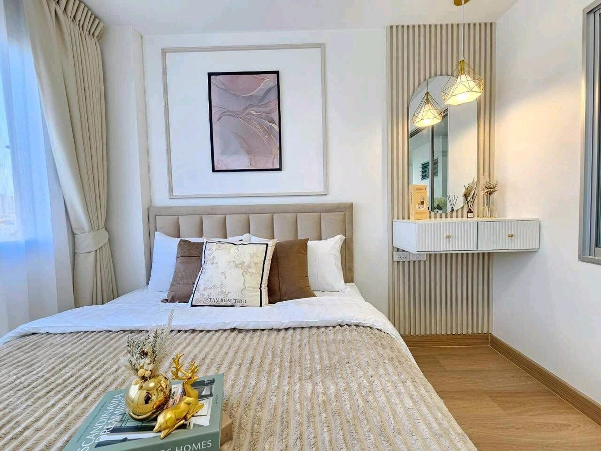 ขายคอนโดรามคำแหง หัวหมาก : ขายห้องสวยมินิมอล 1 นอน 28 ตรม. B4 ชั้น 7