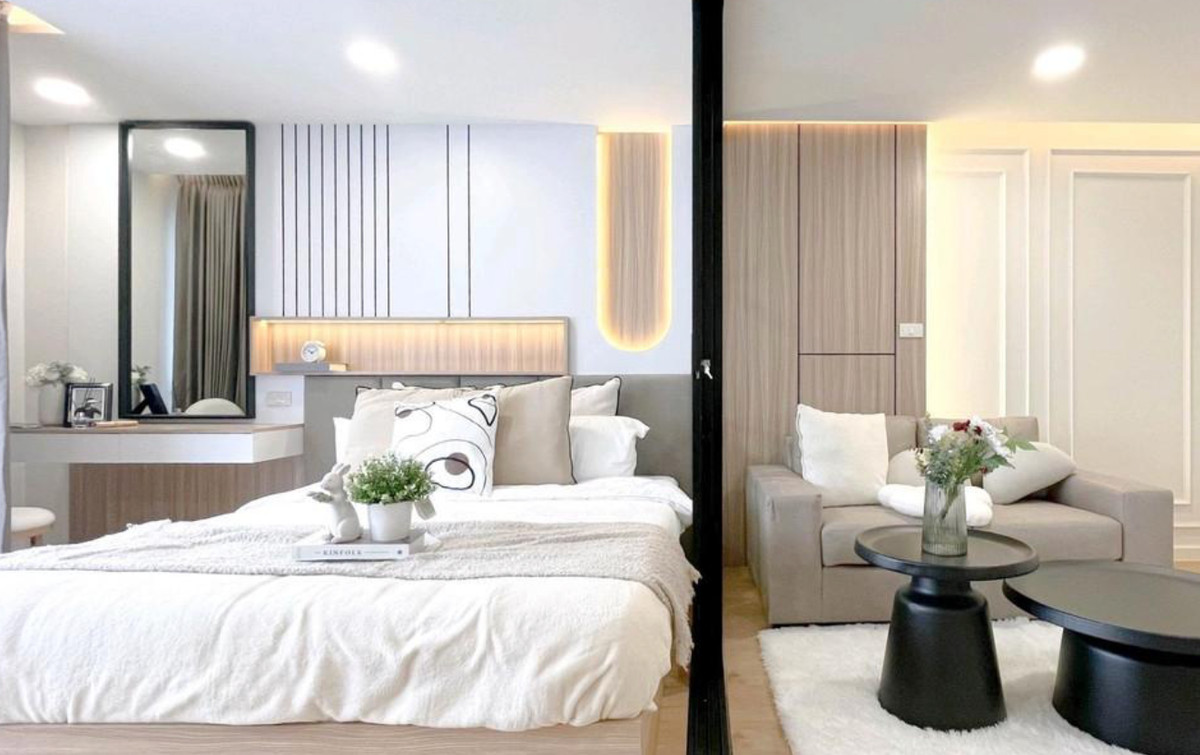 ขายคอนโดลาดพร้าว101 แฮปปี้แลนด์ : ((ผ่อน 4 ใบเทา)) ห้องสวย พื้นที่กว้างจุใจ ใกล้ 🚆MRT ลาดพร้าว 101 #ซิตี้วิลล่าลาดพร้าว130