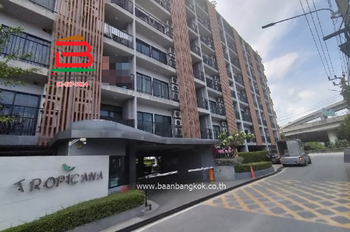 CondoSamut Prakan,Samrong : Tropicana condominium suite, area 22.27 sq m., Sukhumvit Road, Mueang District, Samut Prakan Province.