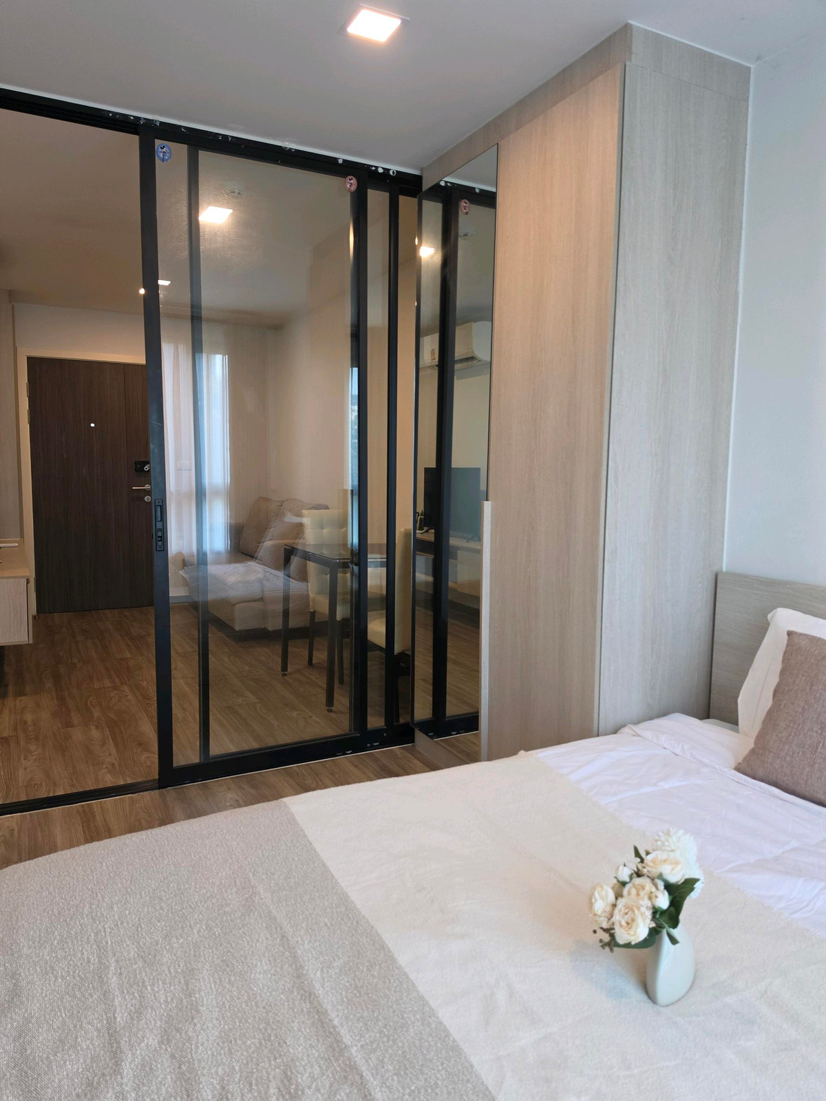 For RentCondoRatchadapisek, Huaikwang, Suttisan : 🚩For Rent: The Collect Ratchada 32 / 28 Sqm. / 3 fl. / Garden View