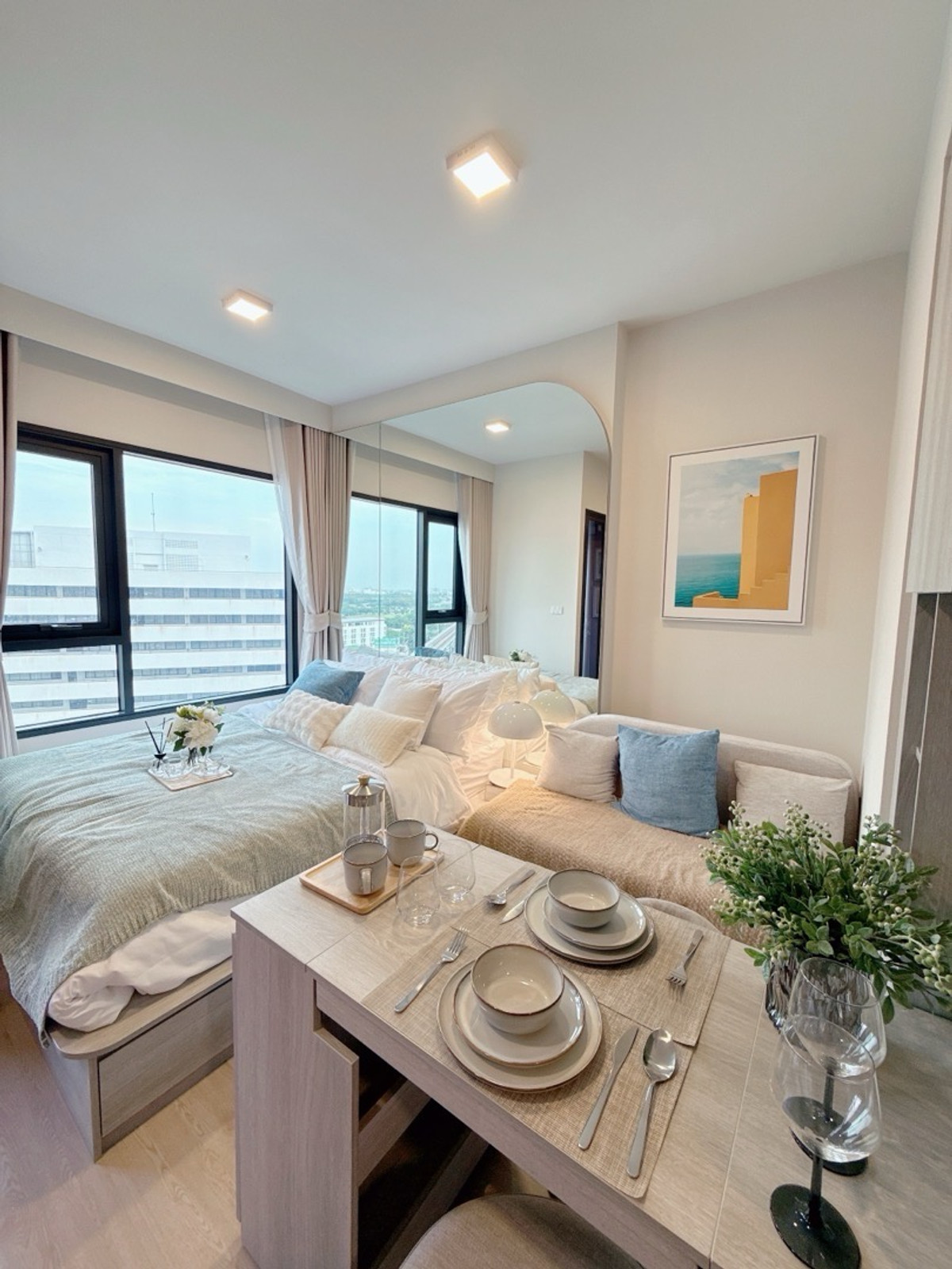 For SaleCondoKasetsart, Ratchayothin : 𝐂𝐎𝐁𝐄 Kaset Sripatum 𝐅𝐑𝐄𝐄 down payment 𝐎 baht, installments 𝟗,𝟓𝟎𝟎/month, new room from the project, best price.