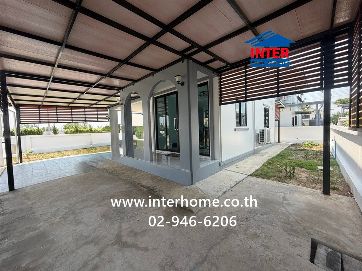 For SaleHouseBuri Ram : 2-story detached house, 67.9 sq m, Thada Diasis Village. Near Sarasas Witaed Buriram School, Soi Thada Soi 2, Road No. 3021 Road number 288 (Luang Mueang Road) Mueang Buriram, Buriram
