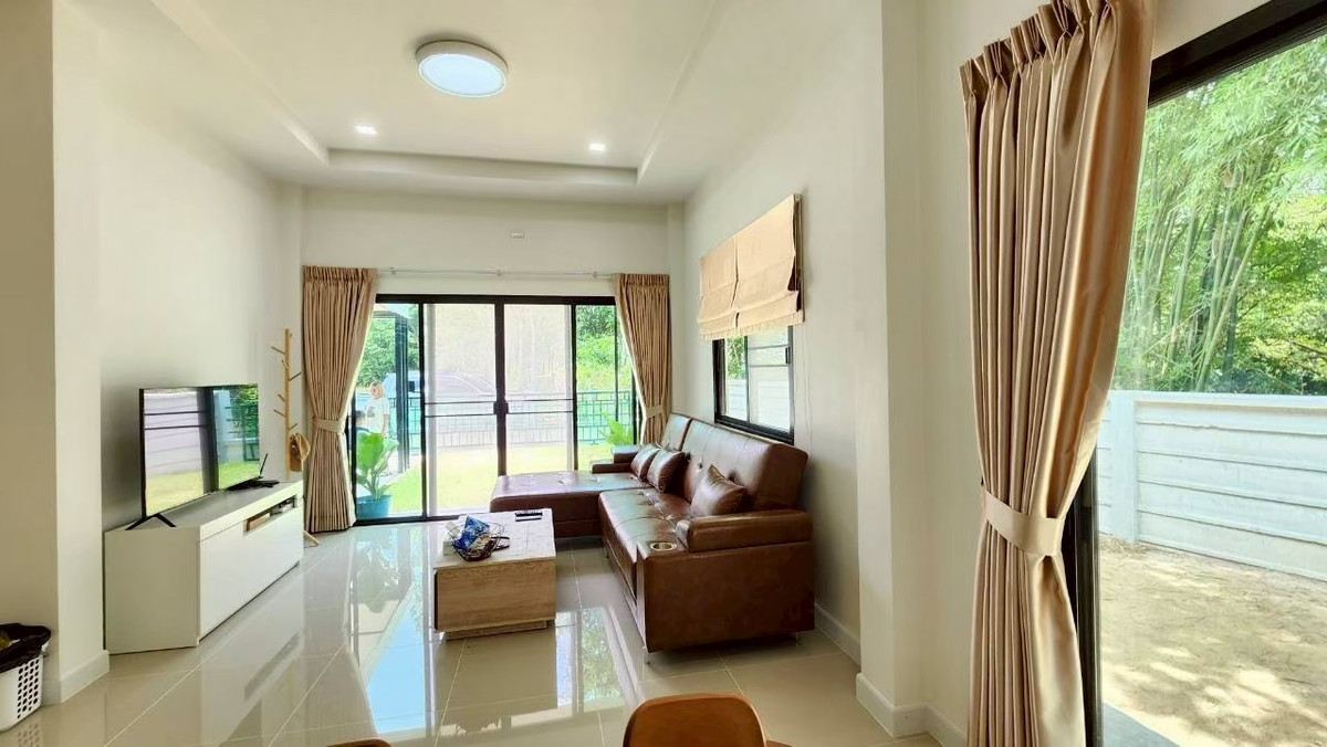 For SaleHouseRayong : Single house for sale, prime location, Sap Anan Living Home Project, Ban Khai District, Rayong Province.