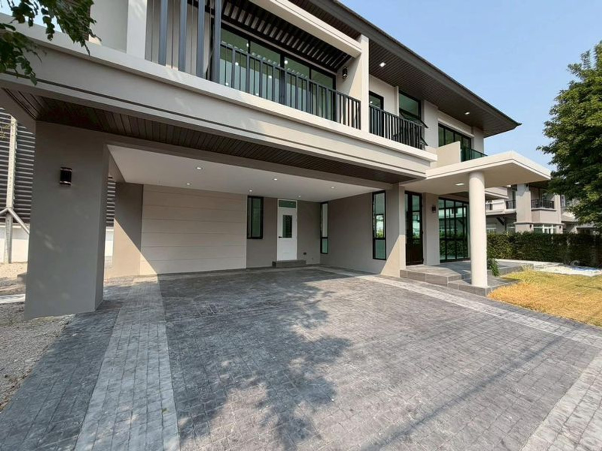 For SaleHouseMahachai Samut Sakhon : 2-story detached house, Nusasiri City Rama 2 Village with private swimming pool, size 154.4 square wah, 3 bedrooms, Bang Chuet Subdistrict. Mueang Samut Sakhon Samut Sakhon Province