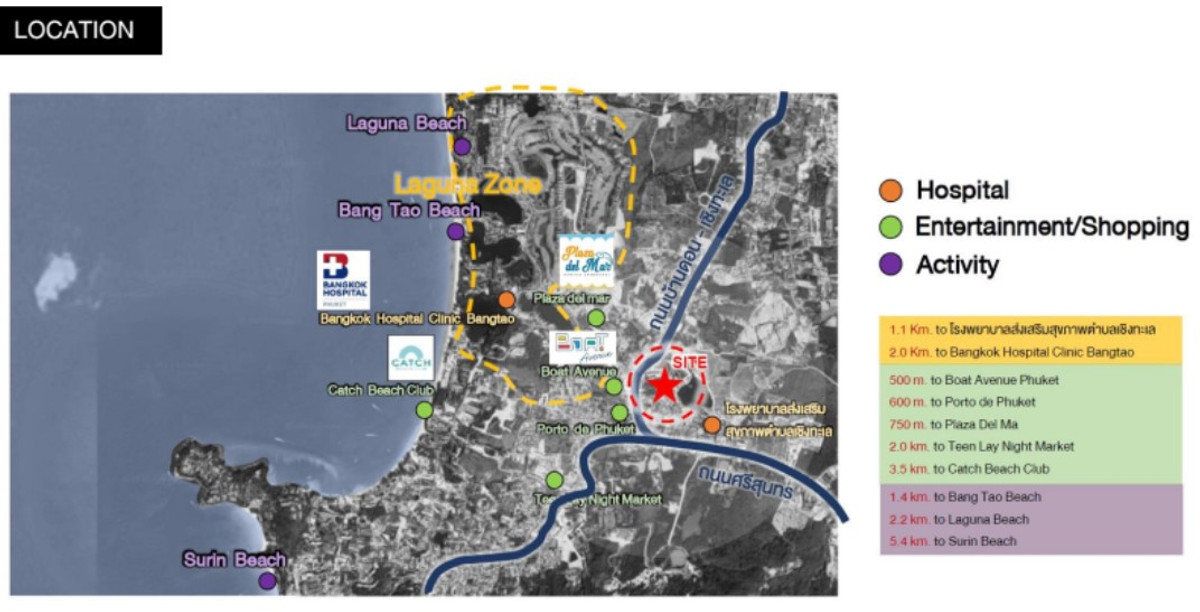 For SaleLandPhuket : ✨ For sale ✨ Cherngtalay land 6-0-87.5 rai in the heart of tourist attractions. Suitable for condos and residences.