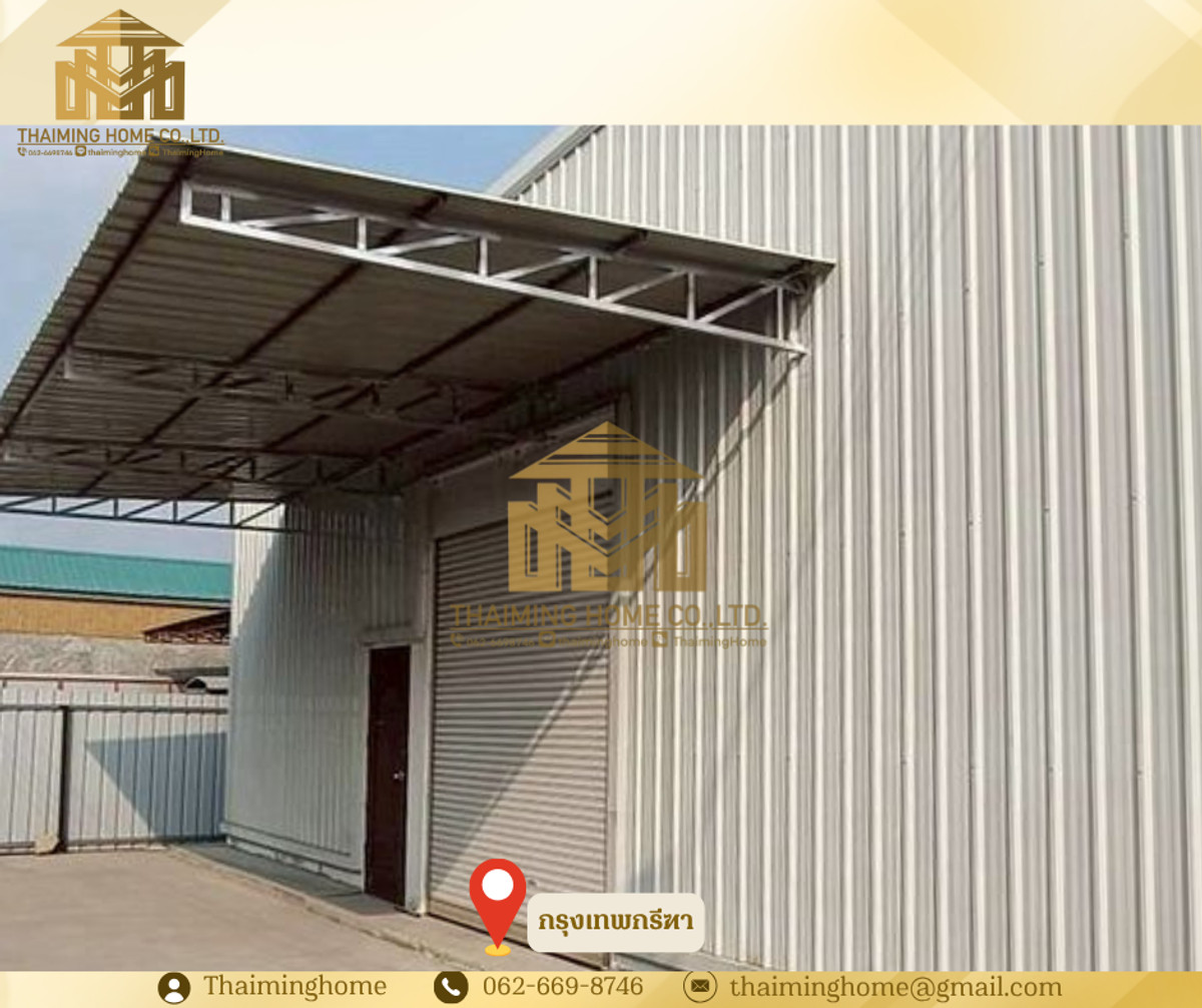 For RentWarehousePattanakan, Srinakarin : Warehouse for rent, Krungthep Kreetha, private detached building Completely fenced, 288 sq m (TW8-12126)