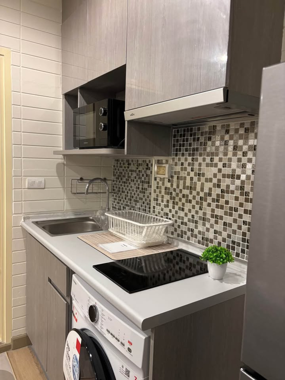 For RentCondoThaphra, Talat Phlu, Wutthakat : 🌲✨2 bedrooms, Ideo Sathon -Thaphra- Condo for rent, newly decorated, minimal style, super cute,  BTS Pho Nimit 