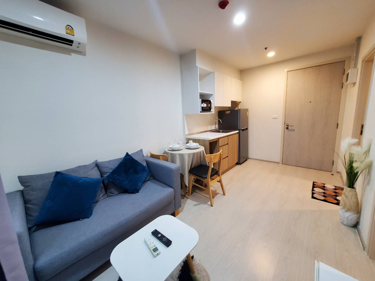 For RentCondoChaengwatana, Muangthong : NueNoble Chaengwattana for rent 12,000 baht 28th floor, beautifully decorated room, complete with electrical appliances. 🔥Near the government center 🔥 and Muang Thong Thani