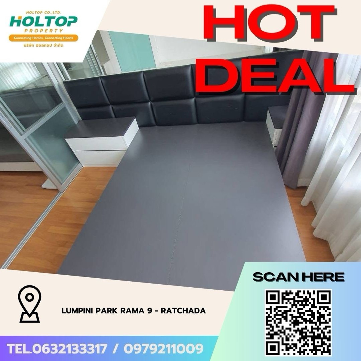 For RentCondoRama9, Petchburi, RCA : #Z5119💥 250369 🔥Condo for rent Lumpini Park Rama 9 - Ratchada