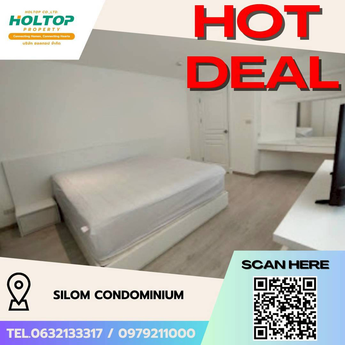 ให้เช่าคอนโดสีลม ศาลาแดง บางรัก : #L148🎉240369 คอนโดให้เช่า สีลม คอนโดมิเนียม