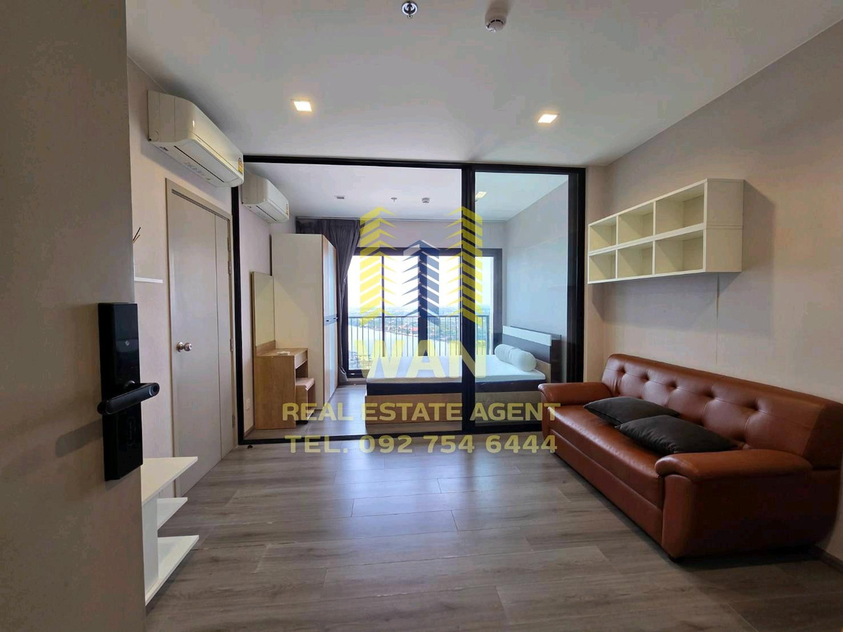 ให้เช่าคอนโดรัตนาธิเบศร์ สนามบินน้ำ พระนั่งเกล้า : ให้เช่าคอนโด Politan rive ชั้น 33 วิวแม่น้ำตกแต่งสวยครบพร้อมอยู่