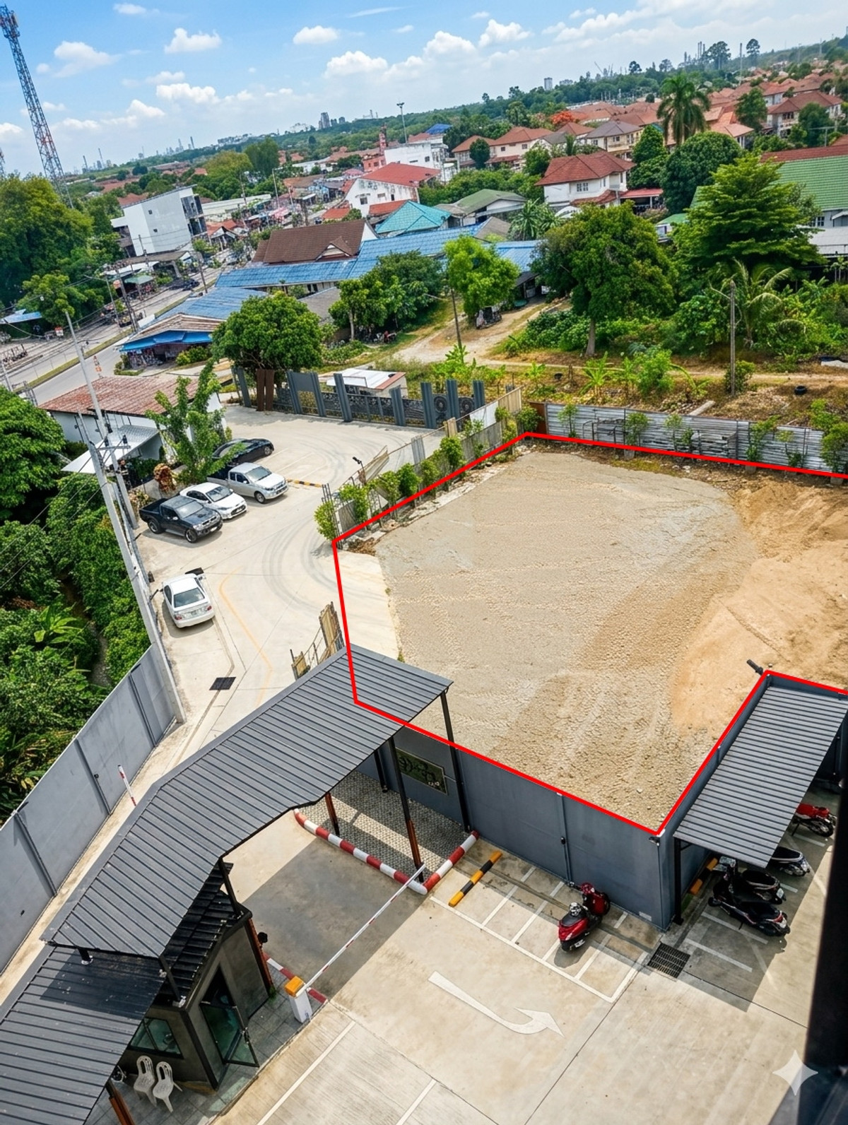 ขายที่ดินระยอง : ขายที่ดินเปล่า บ้านฉาง ระยอง 259 ตร.วา ใกล้ถนนสุขุมวิท 500 ม. ทำเลดี เหมาะลงทุน