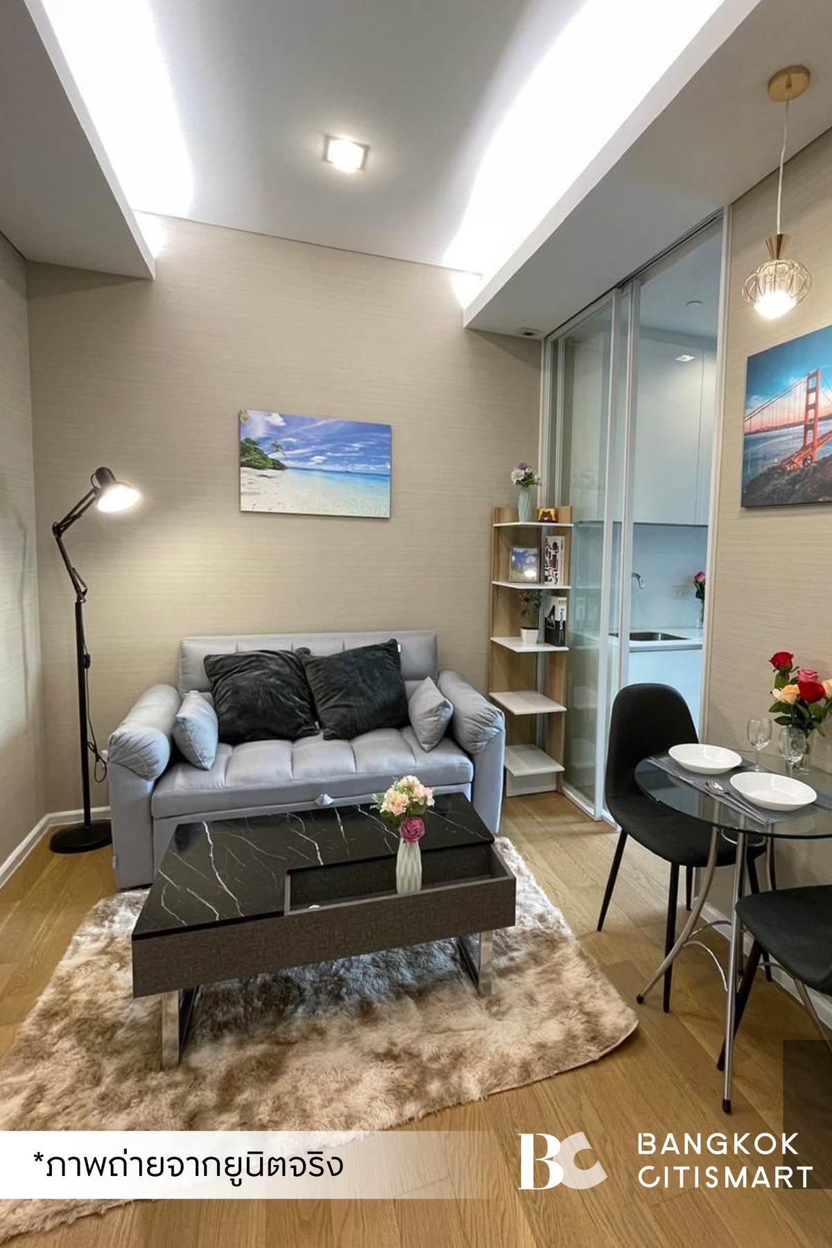 ให้เช่าคอนโดลาดพร้าว เซ็นทรัลลาดพร้าว : 🔥 พร้อมเข้าอยู่ The Saint Residences (1 ห้องนอน 31 sq.m.) ห้องแต่งครบ แปลนห้องดีมาก สนใจ : 095-370-1451 (Kate)