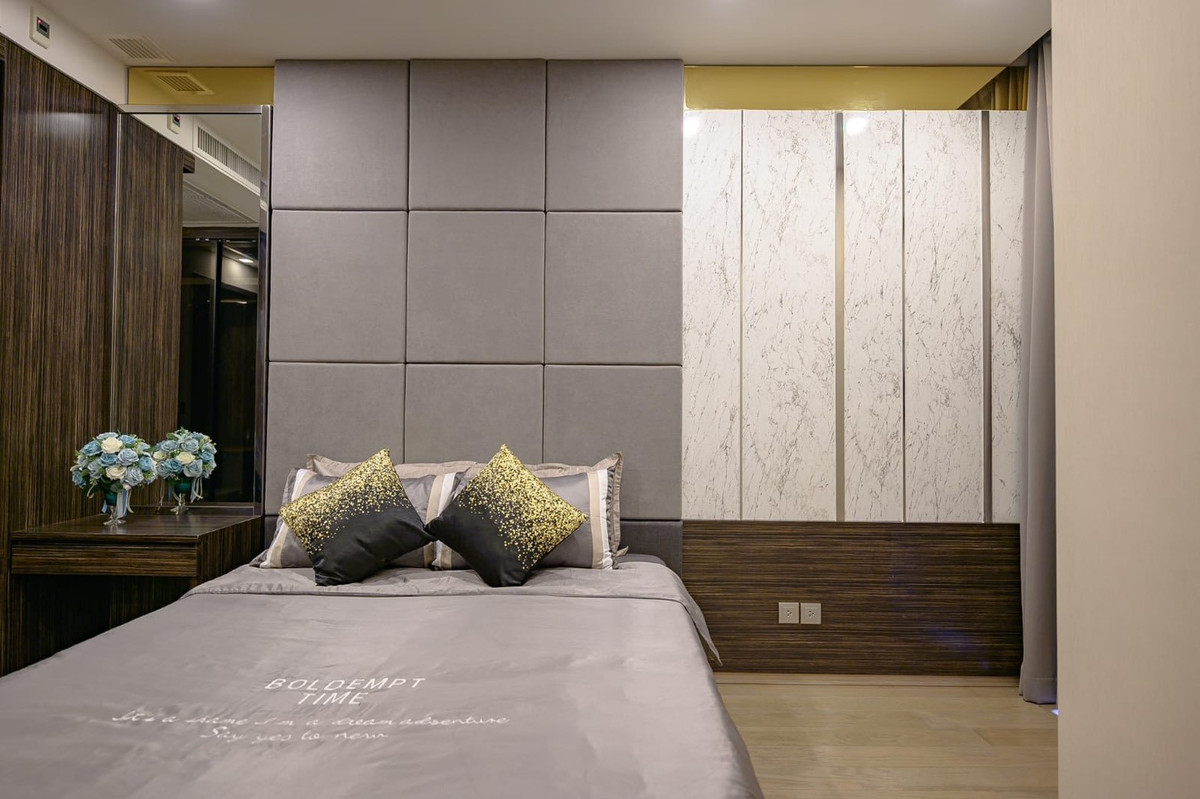 For RentCondoSukhumvit, Asoke, Thonglor : (For Rent) Ashton Asoke 1 bedroom, 35 sq m, beautiful room, Well Decorated. Fully furnished + Electrical appliances  Ready to move in ㅡ Next to 🚆 MRT Sukhumvit