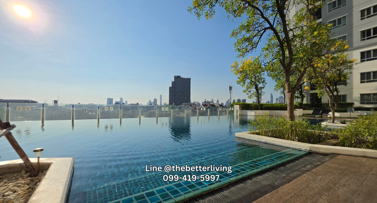 For RentCondoRama3 (Riverside),Satupadit : Condo For Rent The Trust Rama3 Corner room 1 Br Furnished Renovated