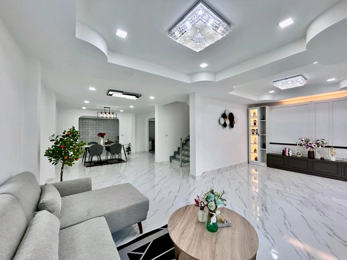 For SaleHouseNawamin, Ramindra : 2-storey detached house, beautifully decorated, ready to move in, location next to the road along Khlong Song. 
Price only 4,990,000 baht