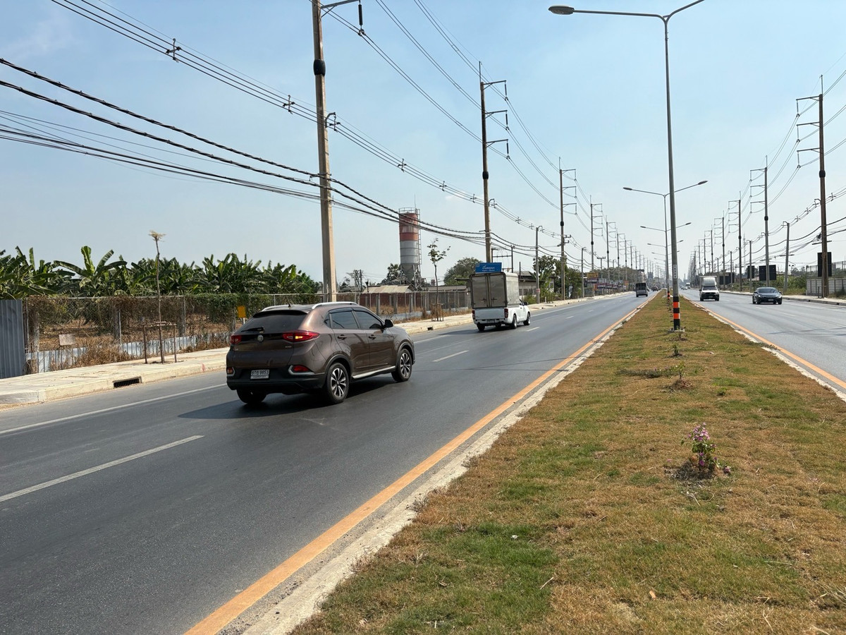 ขายที่ดินปทุมธานี รังสิต ธรรมศาสตร์ : ขายที่ดินติดถนนใหญ่ 4 เลน ถ.ลำลูกกา คลอง 7 -ธัญบุรี (ปท 3004)