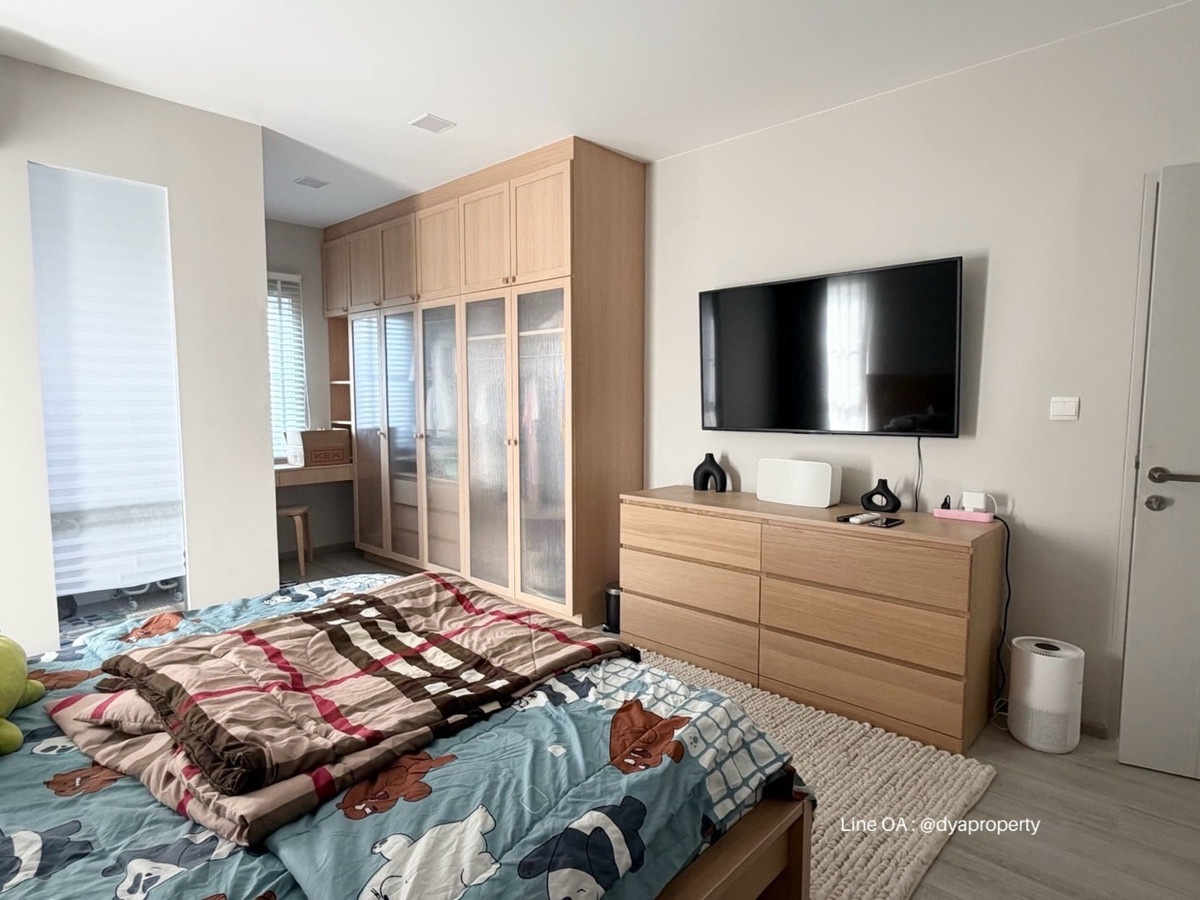 For RentNonthaburi, Bang Yai, Bangbuathong : 2-story semi-detached house for rent, Anya Westgate Village, house ready to move in. Can raise animals In Soi Wat Lat Pla Duk