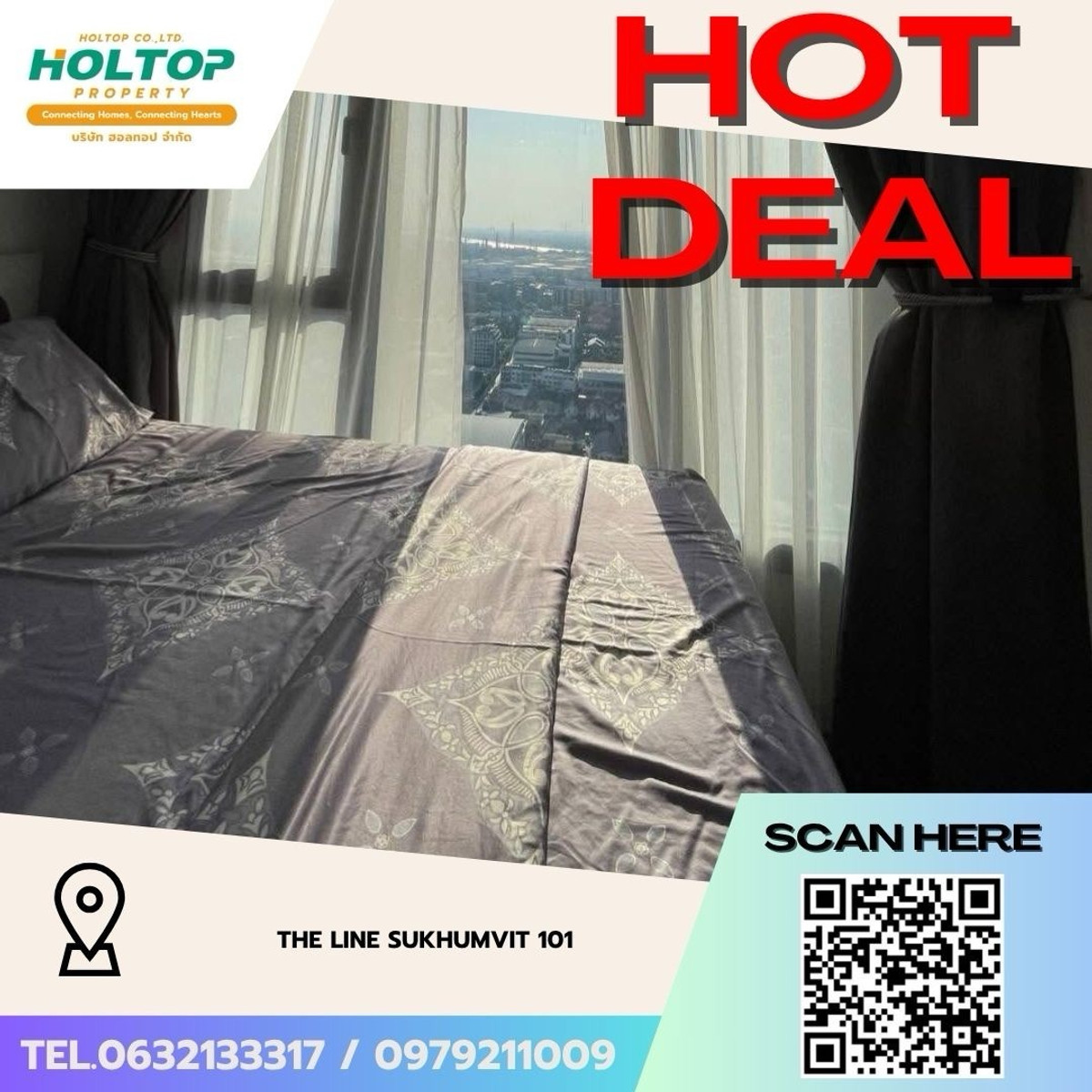 For RentCondoOnnut, Udomsuk : #Z5143💥 060469 🔥Condo for rent The Line Sukhumvit 101 (old code Z013)