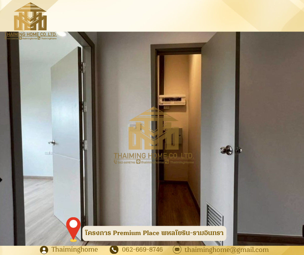 For RentTownhomeNawamin, Ramindra : 3-story townhome for rent, Premium Place Phahonyothin-Ramindra project. Next to Theparak Road (Property Code TT06-1426)