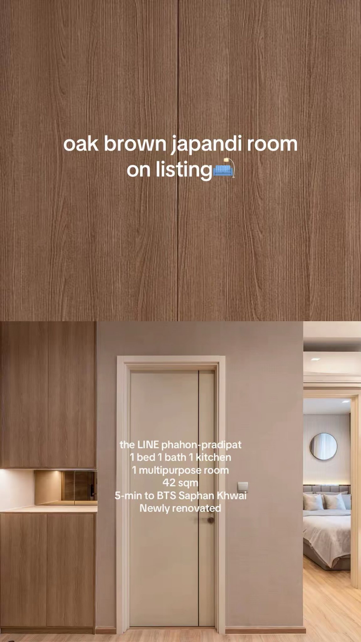 ให้เช่าคอนโดสะพานควาย จตุจักร : ให้เช่า The Line พหล–ประดิพัทธ์ (สะพานควาย) ✨ ห้องรีโนเวทใหม่ Warm Minimal Japandi พร้อมอยู่