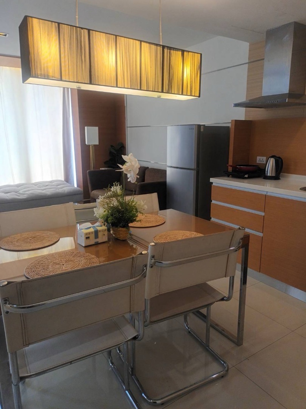 For RentCondoSathorn, Narathiwat : Sathorn Prime Residence for rent, 64 sq m, 25th floor, fully furnished, complete electrical appliances, has bathtub, 32,000 baht, WiFi included.