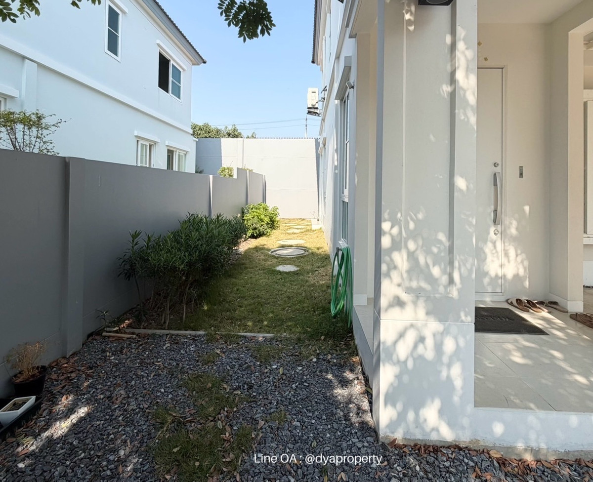 For RentNonthaburi, Bang Yai, Bangbuathong : 2-story semi-detached house for rent, Anya Westgate Village, house ready to move in. Can raise animals In Soi Wat Lat Pla Duk