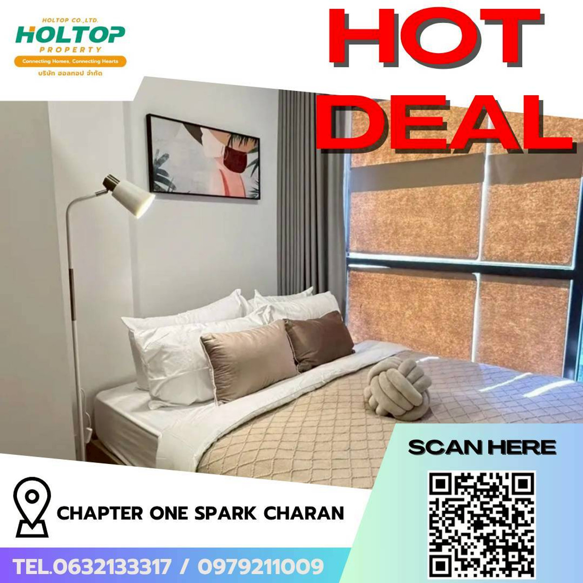 For RentCondoPinklao, Charansanitwong : #L203🎉 310369 condo fer rent Chapter One Spark Charan