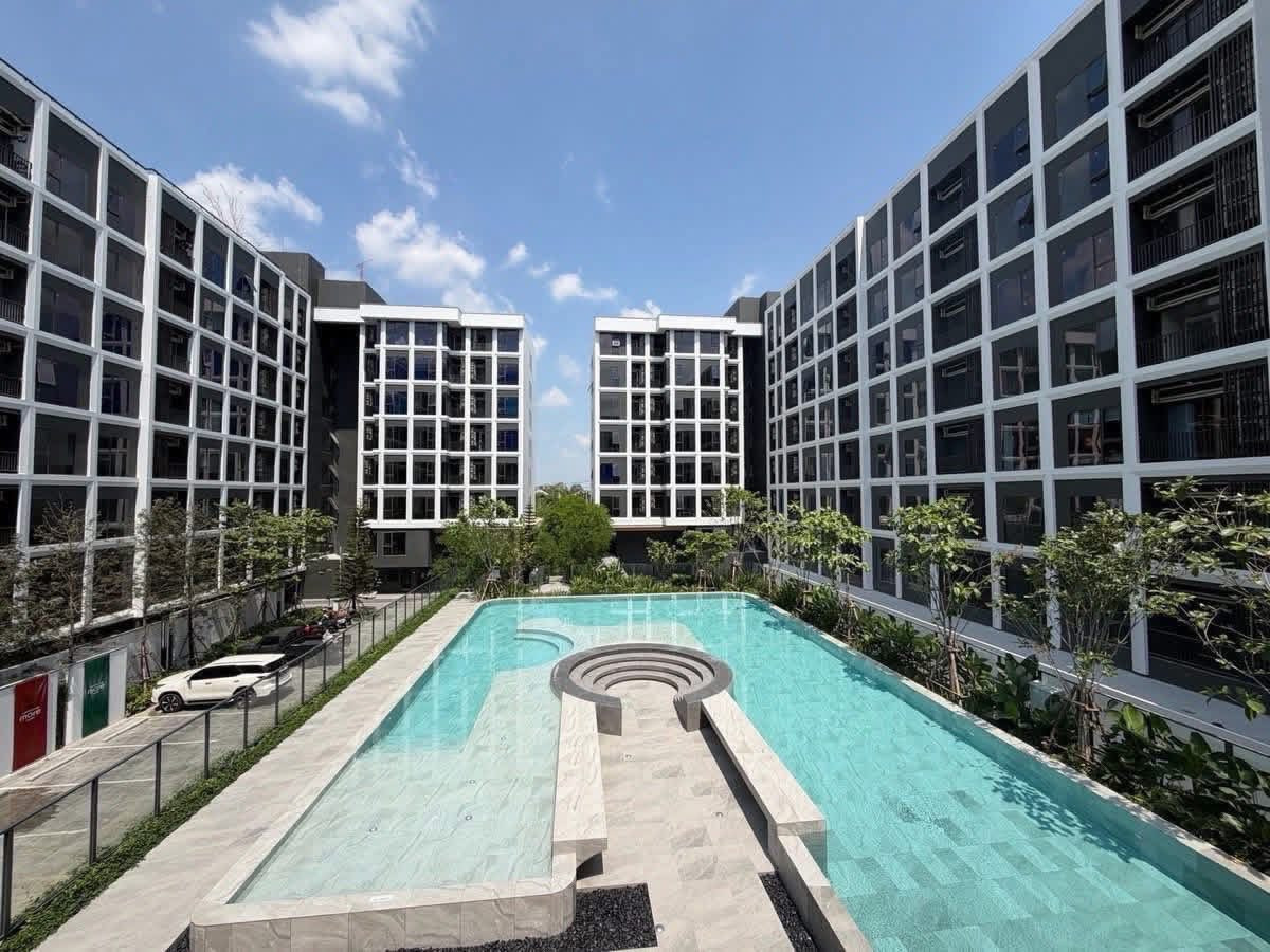 For RentCondoKasetsart, Ratchayothin : Big room 28.85 sq m, new, beautifully decorated, ready to move in ⭐For rent Chapter One More Kaset (Chapter One More Kaset)