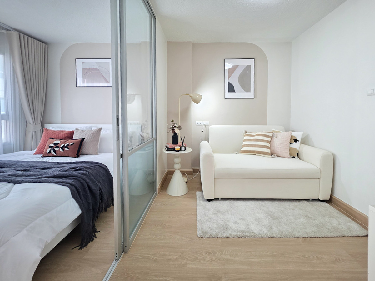 For SaleCondoLadkrabang, Suwannaphum Airport : K-6835 🔥🔥 Beautiful room, newly decorated, ready to move in!! Lumpini Lat Krabang 2 near Suvarnabhumi Airport