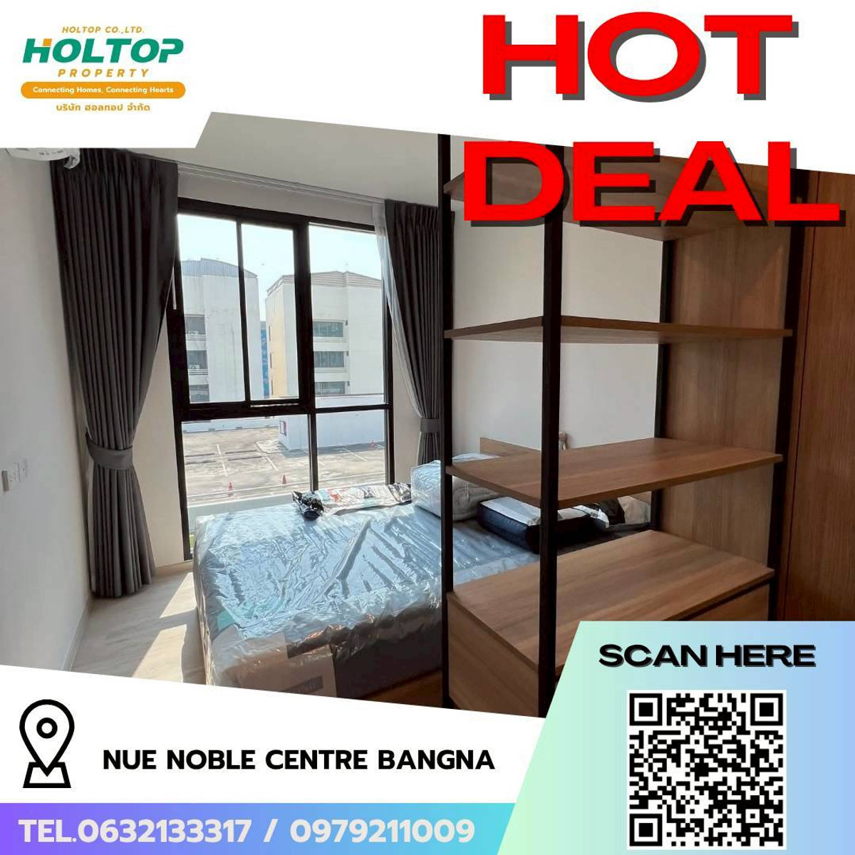 For RentCondoBangna, Bearing, Lasalle : #L208🎉 010469 Condo for rent Nue Noble Centre Bangna