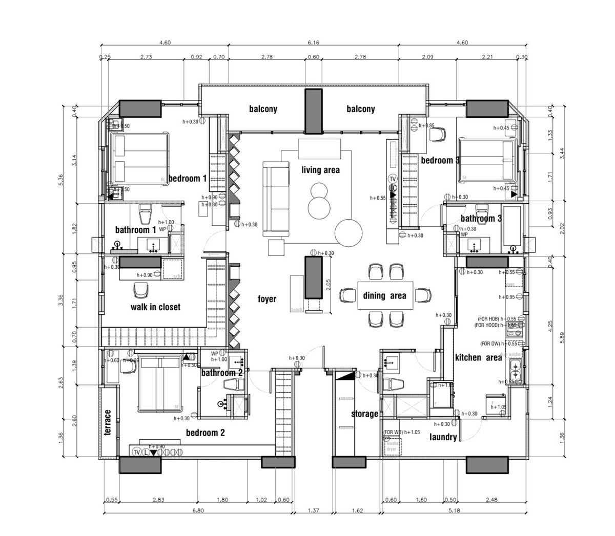 For SaleCondoRatchathewi,Phayathai : 🏙️✨ Grand Diamond Pratunam | 3 bedroom condo for sale (HBH-SI-156)