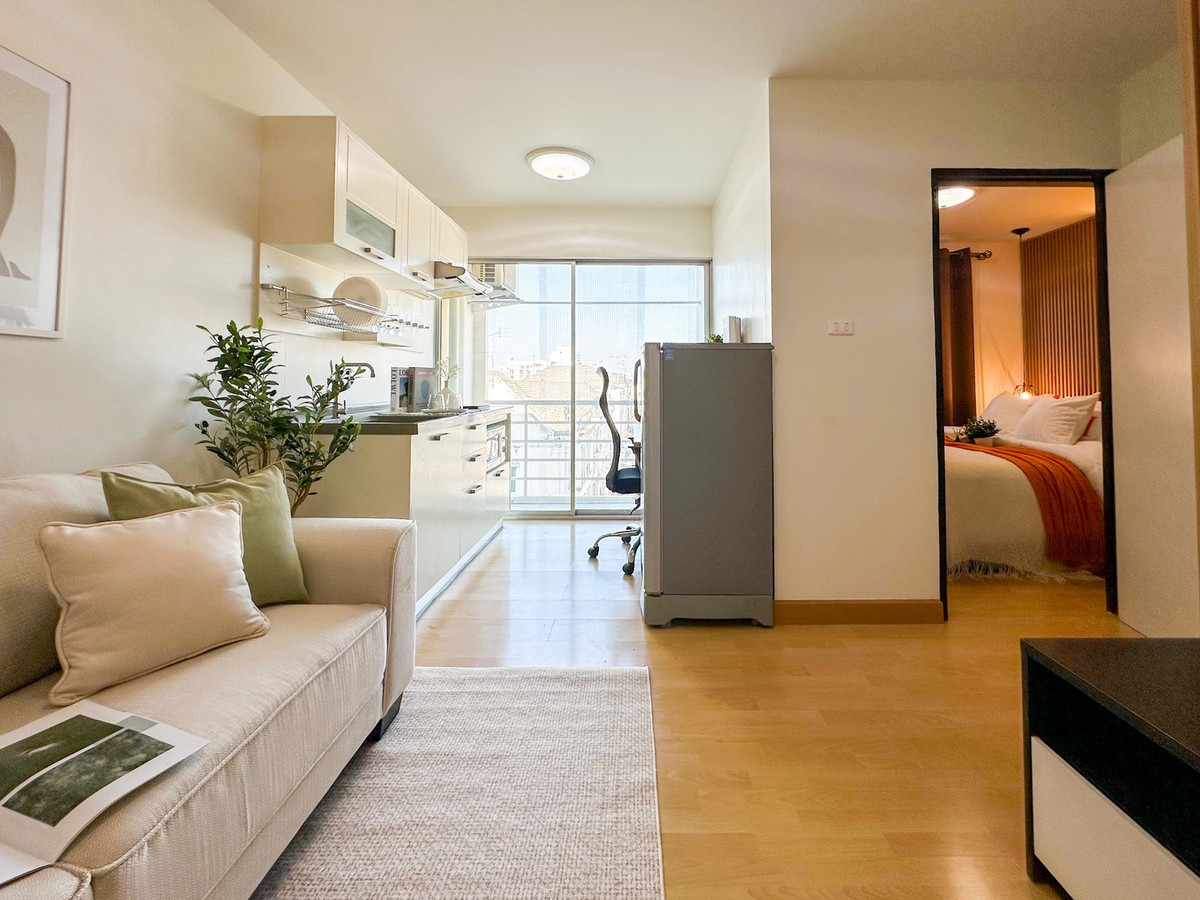 For SaleCondoRama 2, Bang Khun Thian : ✨ Newly decorated, very beautiful! 📢 Smart Condo Rama 2 for sale (Smart Condo Rama 2), Building A, frontmost location 🍃 open view 🧳 just carry your bags and move in!