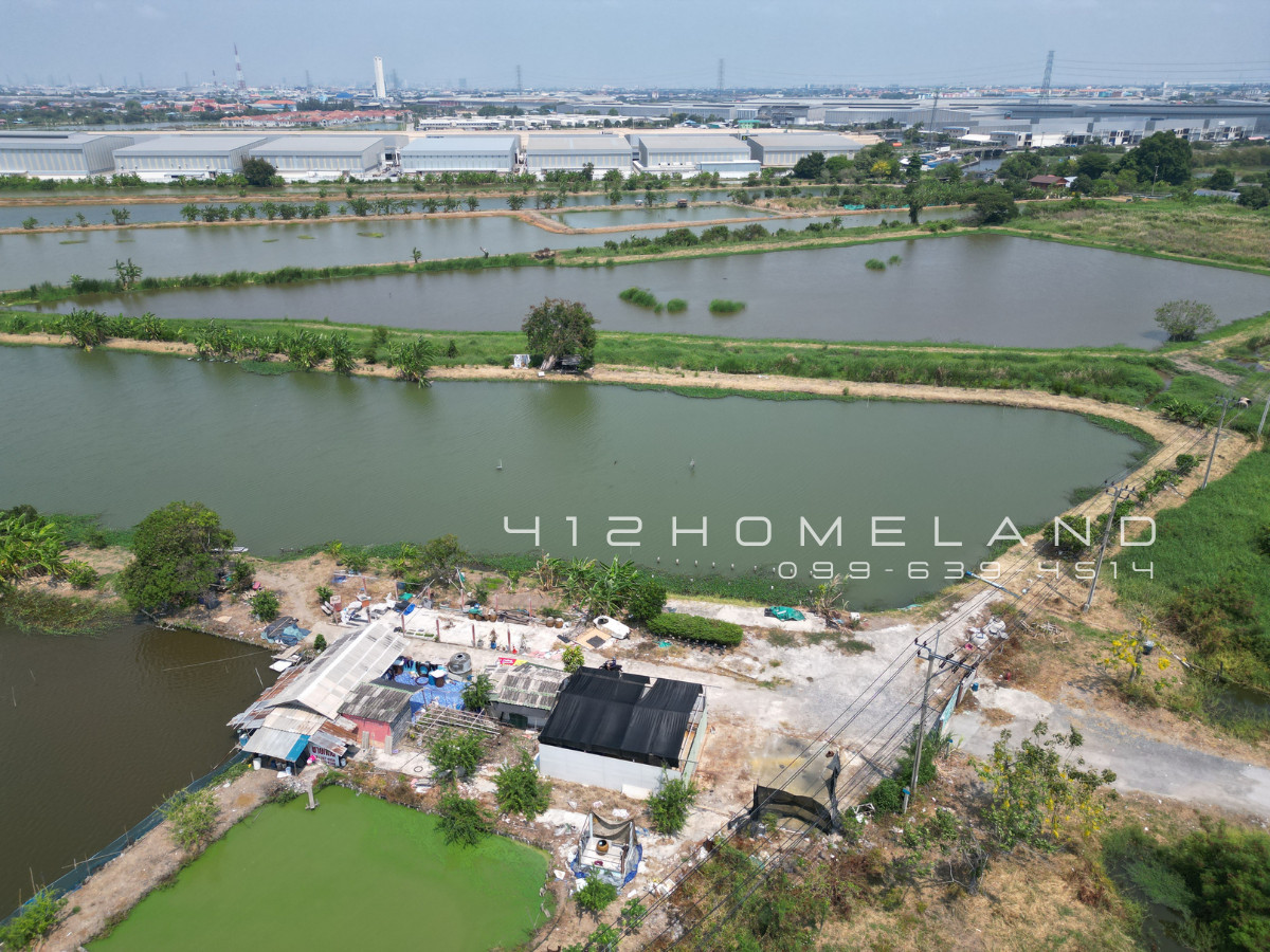 For SaleLandSamut Prakan,Samrong : Land for sale 52-3-0 rai, purple layout, Bang Phli Next to Suvarnabhumi Water Canal Suitable for factory development / Logistics Hub