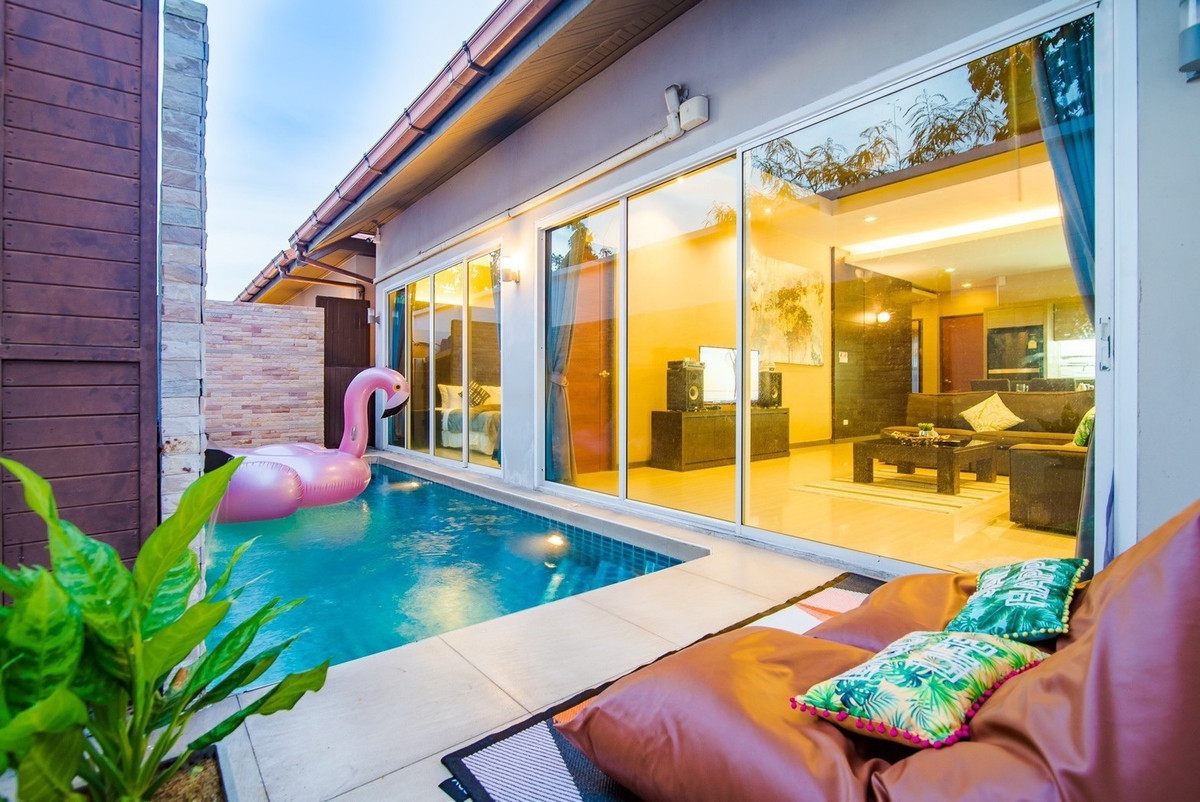 For SalePattaya, Bangsaen, Chonburi : Pool villa for sale, 3 bedrooms, 2 bathrooms | Autumn Home Villa Pattaya, ready to rent immediately. No need to buy more.