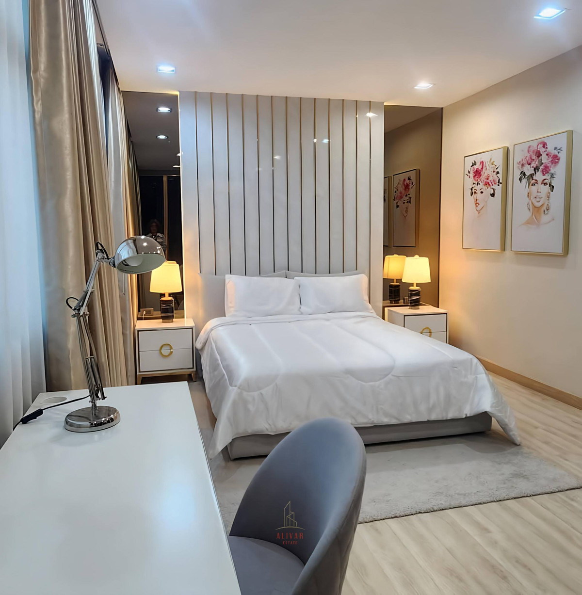 For RentHome OfficeChokchai 4, Ladprao 71, Ladprao 48, : RH040026 Home Office for rent, 3 and a half floors, corner unit, 4 bedrooms at Diamond Ville Chokchai 4 near MRT Yellow Line 800 meters (Phawana Station/Chokchai 4)