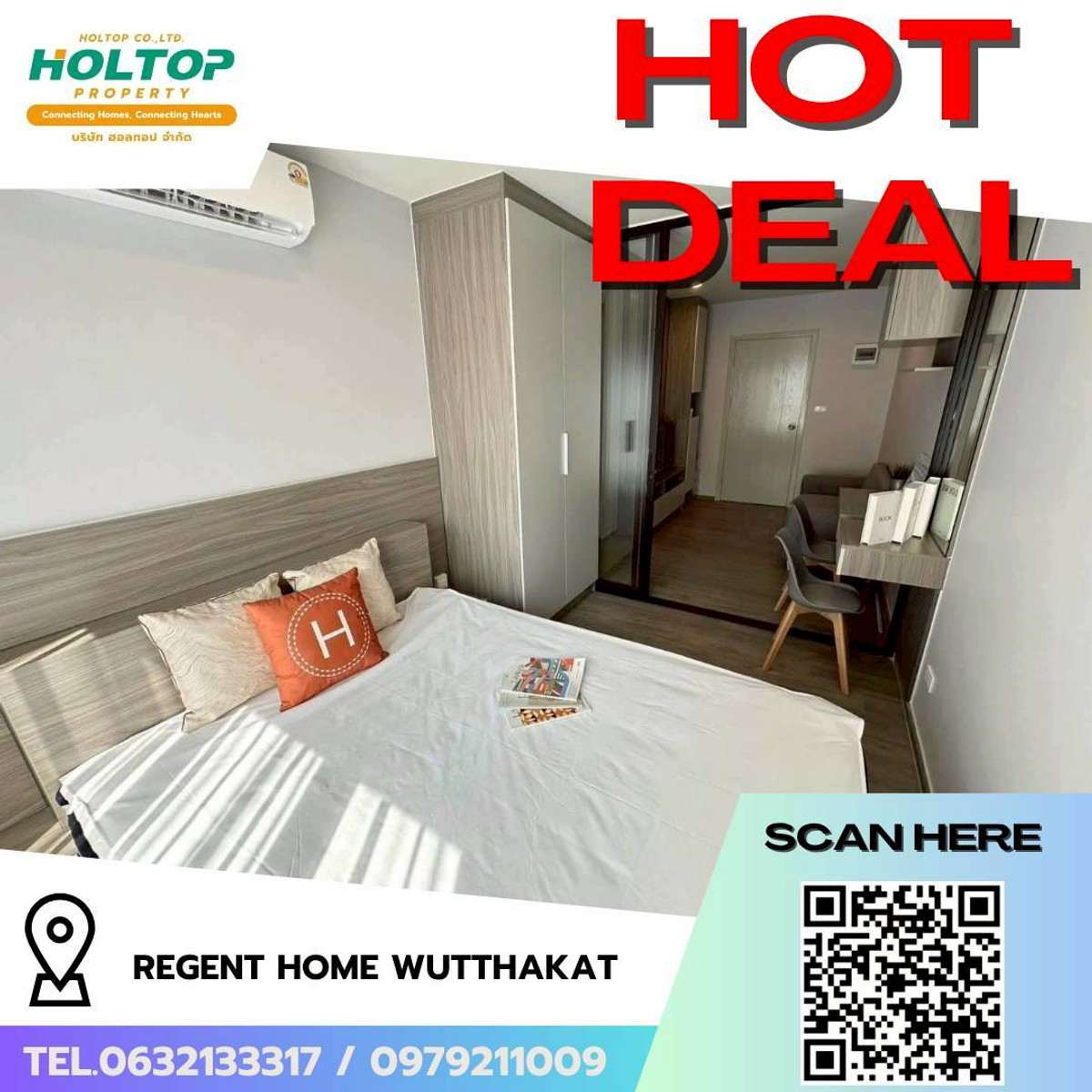 For RentCondoThaphra, Talat Phlu, Wutthakat : #L268  🎉 50469 Condo for rent Regent Home Wutthakat  