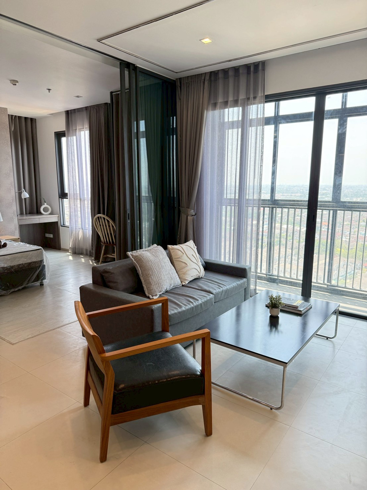 For RentCondoNonthaburi, Bang Yai, Bangbuathong : Condo GROW Rattanathibet, new, beautiful room, available and ready for rent, 2 bedrooms, 2 bathrooms, please inquire.