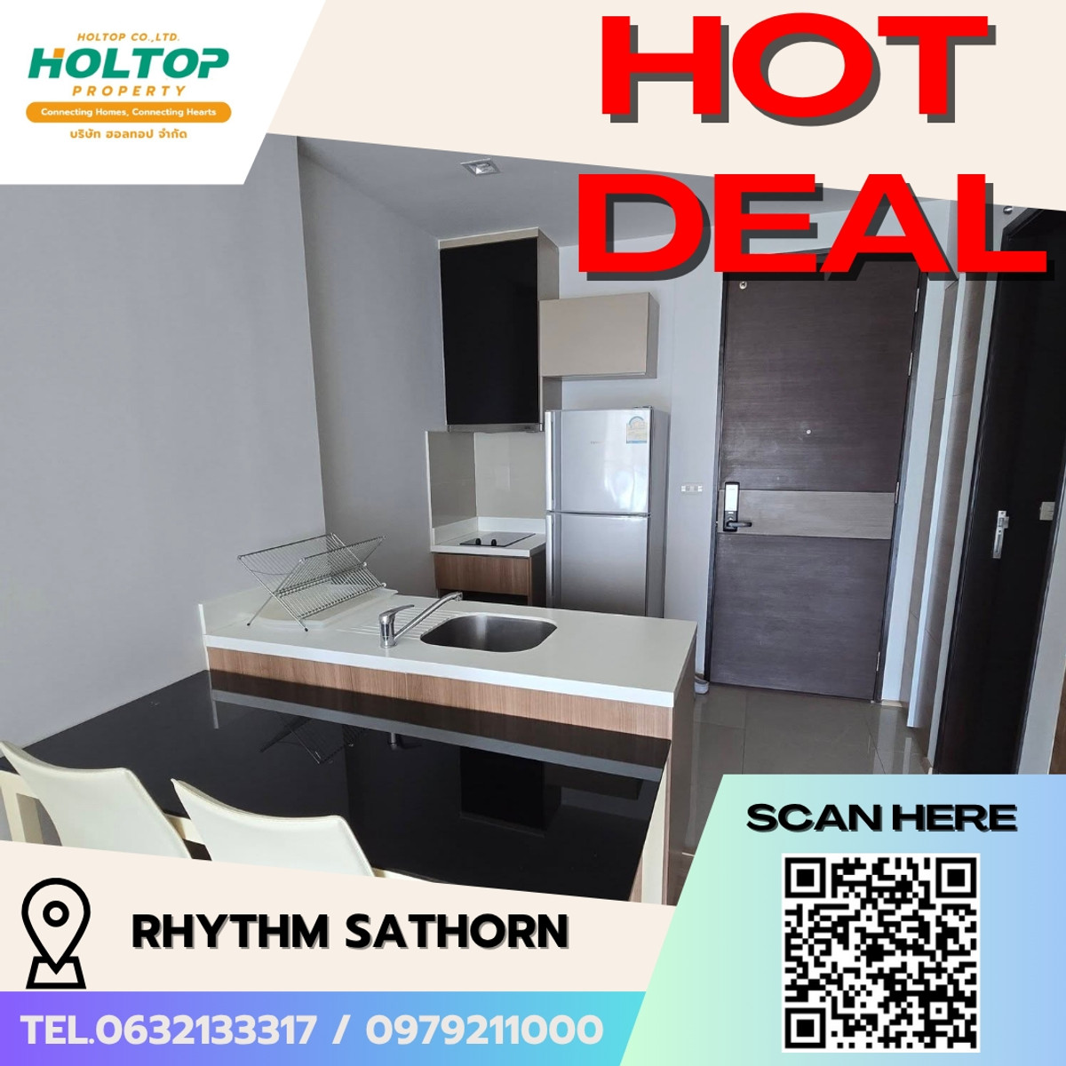 For RentCondoSathorn, Narathiwat : E295 🎉310369 Condo for Rent RHYTHM Sathorn