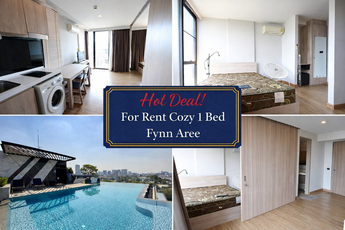 ให้เช่าคอนโดอารีย์ อนุสาวรีย์ : ✨คุ้มมาก! ให้เช่า 1 นอน ฟินน์ อารีย์ ใกล้ BTS✨ 